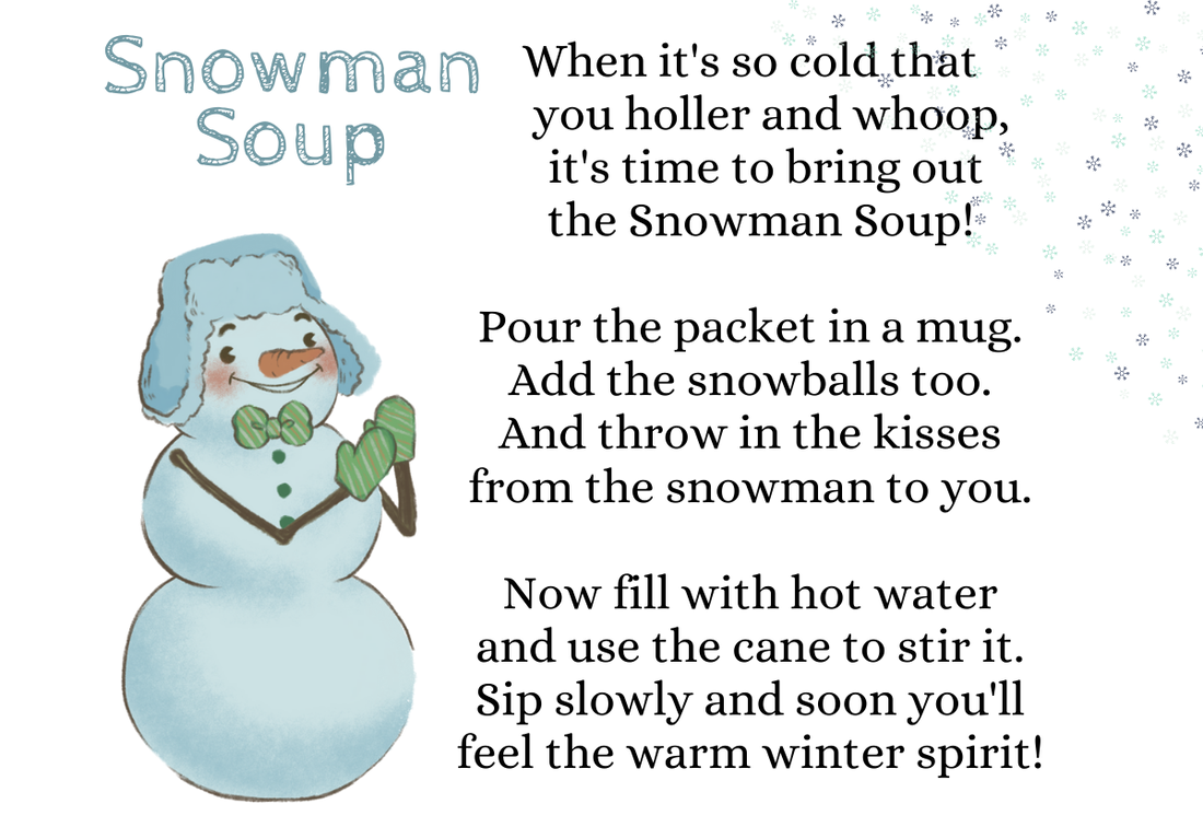 Snowman Soup printable tag 